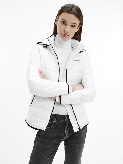Calvin Klein Ruhák HU712066 | Calvin Klein Packable Lightweight Down Női Pufi Dzseki Világos Fehér